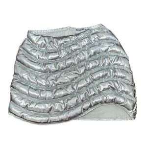 Silver RockStar Original Mini Puffer Skirt